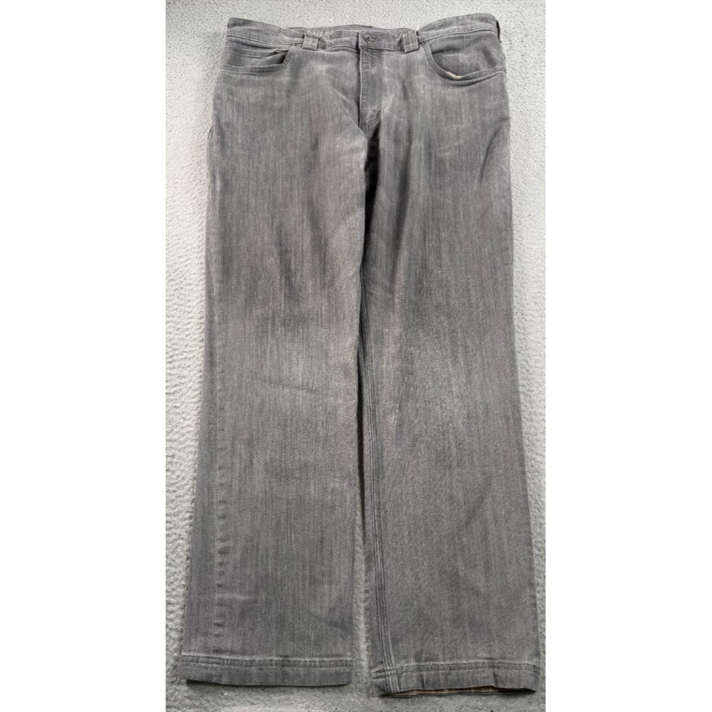 Duluth Trading Co Ballroom Double Flex Jeans Mens 40x31 Gray Straight Leg
